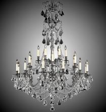  CH9866-A-21S-ST - 6+18 Light Sterling Chandelier